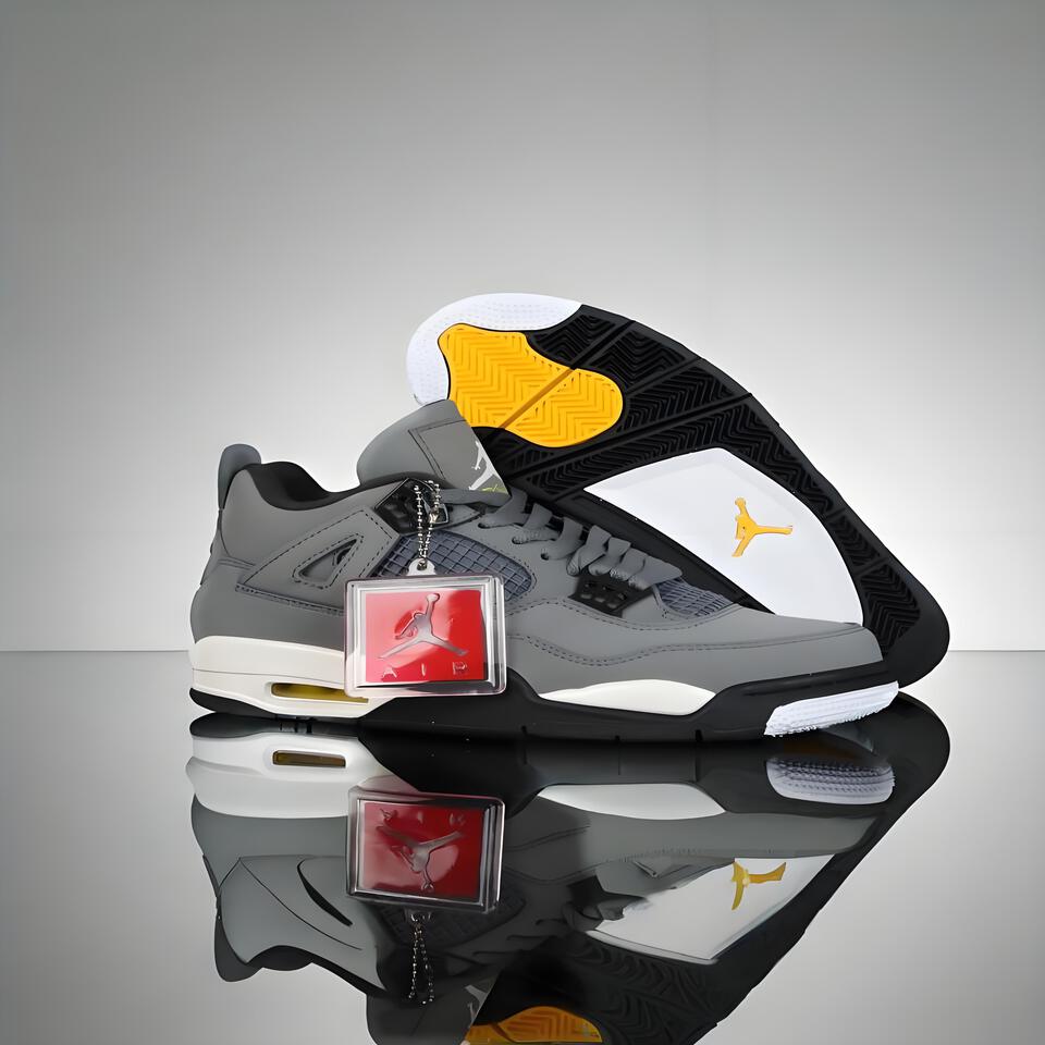 Air Jordan 4 Retro 'Cement Grey' - OG 1989 Basketball Shoes