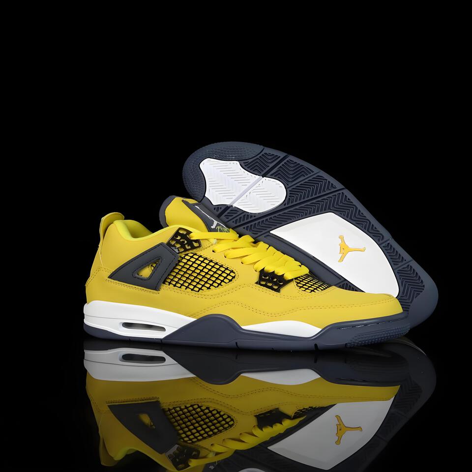 Air Jordan 4 Retro Light Orewood Brown Basketball Sneakers