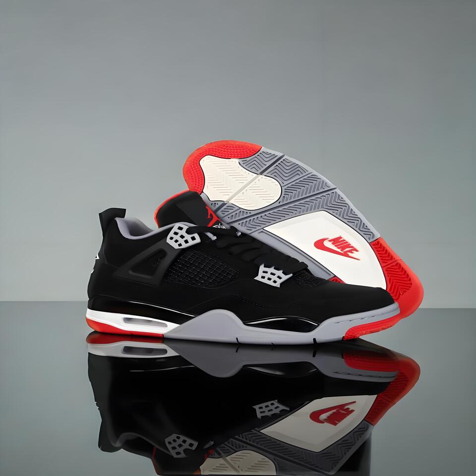 Air Jordan 4 Retro OG 'Bred' 1989 Black Red Cement