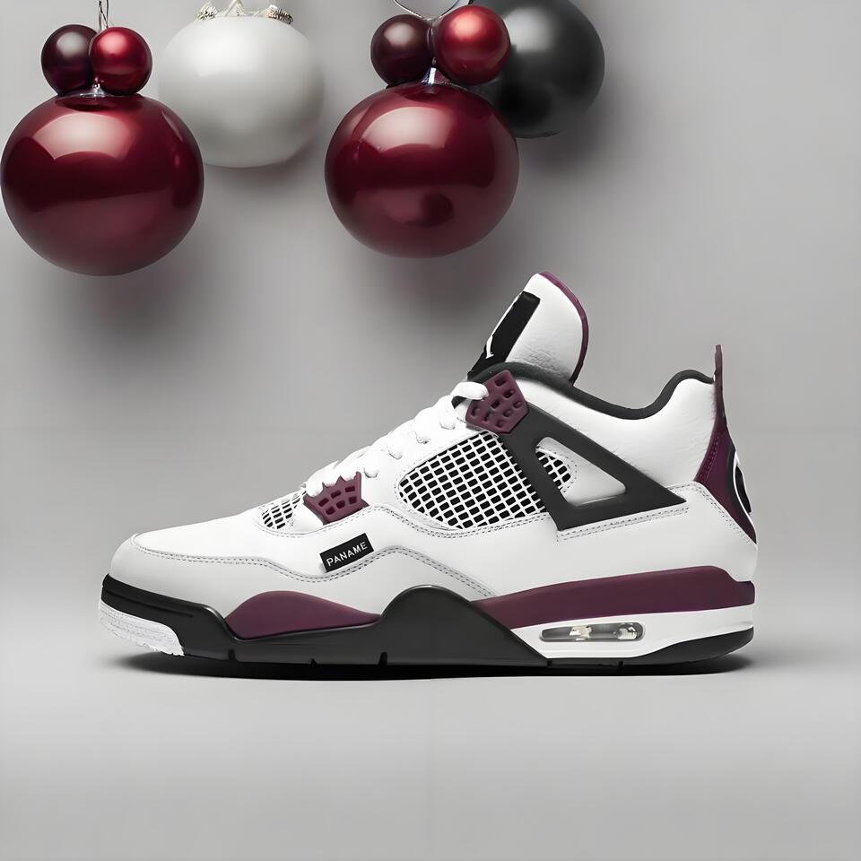 Air Jordan 4 Retro White Fire Red Black OG Basketball Shoes