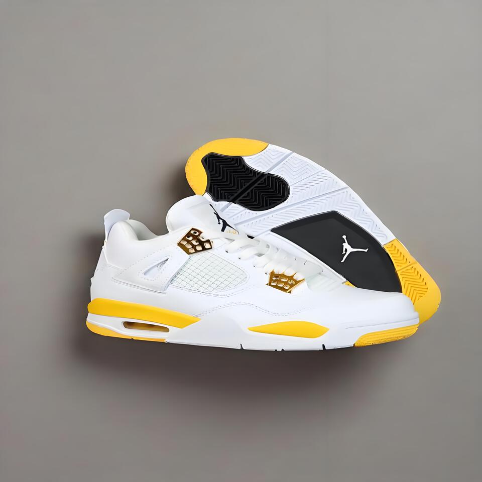 Air Jordan 4 Retro 'White Gold' Basketball Shoes