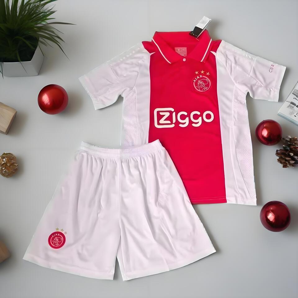 Ajax Red White Football Jersey - Men's Sports Soccer Shirt & Athletic Wear