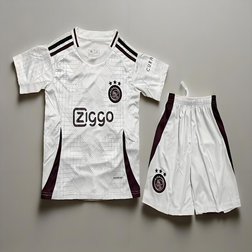 Ajax White Breathable Football Training Kit