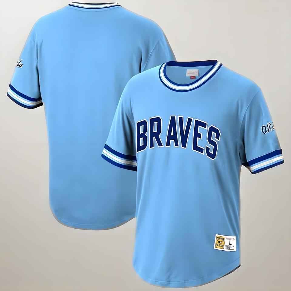 Alla Vintage Light Blue Cotton T-Shirt - Classic Retro Tee for Women