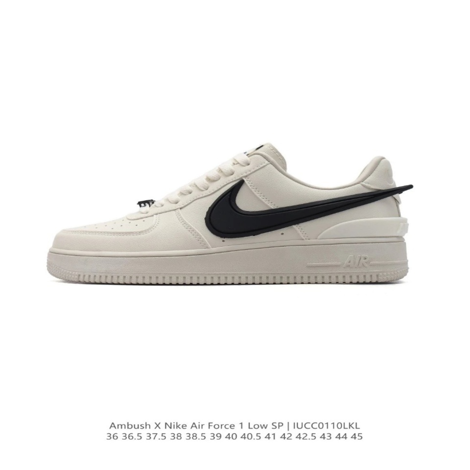 Ambush x Nike Air Force 1 SP Leather Deconstructed Low-Top Sneakers