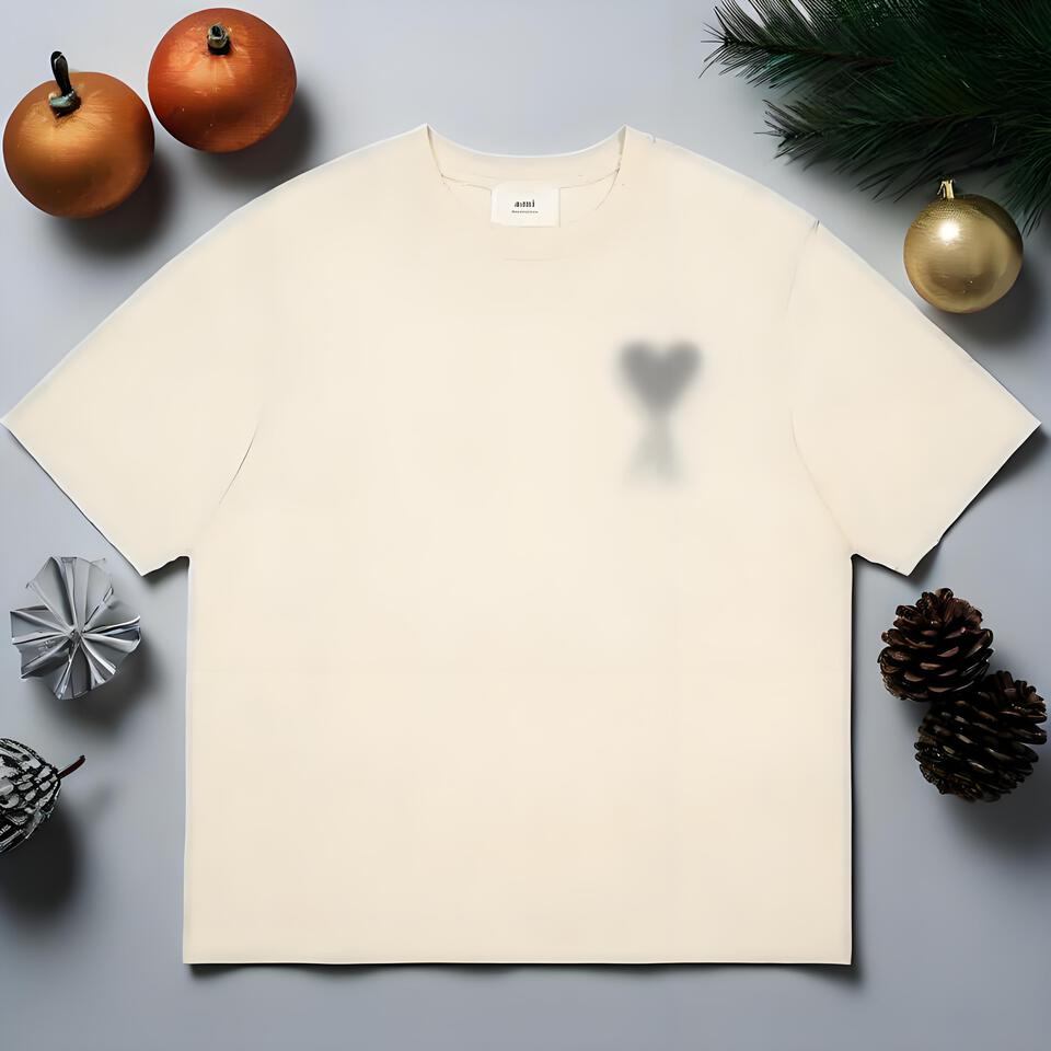 Ami Unisex Cotton T-Shirt In Off-White