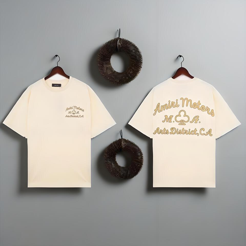 Amiri Motors Cotton Oversized T-Shirt In Off-White