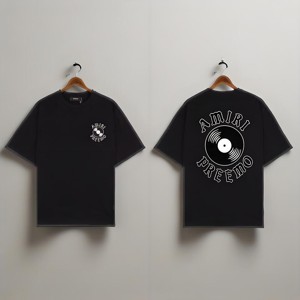 Amiri Premo Black Cotton Oversized Short Sleeve T-Shirt
