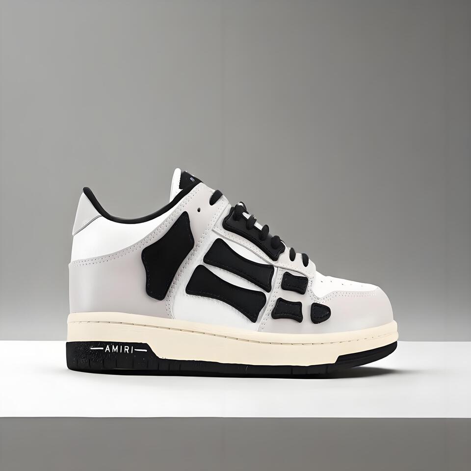 AMIRI Skel Top Graffiti White Grey Black Sneakers