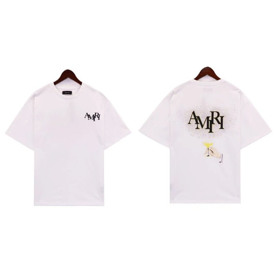 Amiri White Oversized Cotton T-Shirt Unisex Streetwear