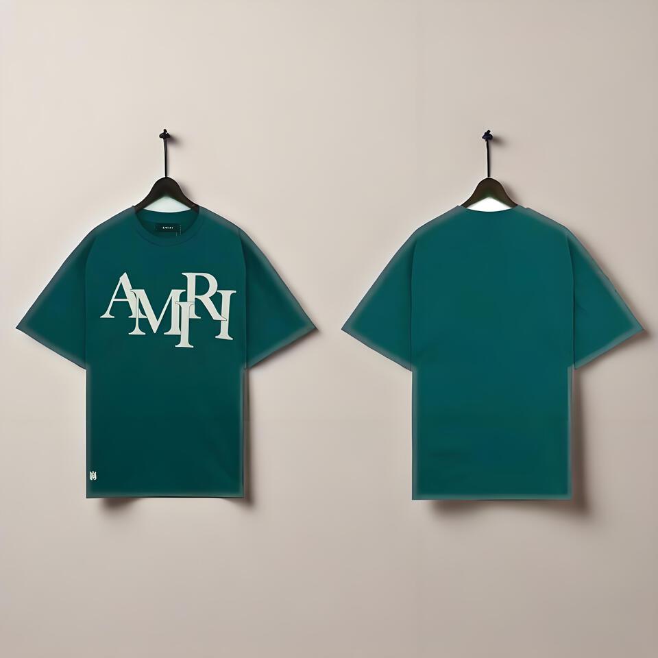 AMRI Dark Green Cotton Loose Fit Streetwear T-Shirt Unisex