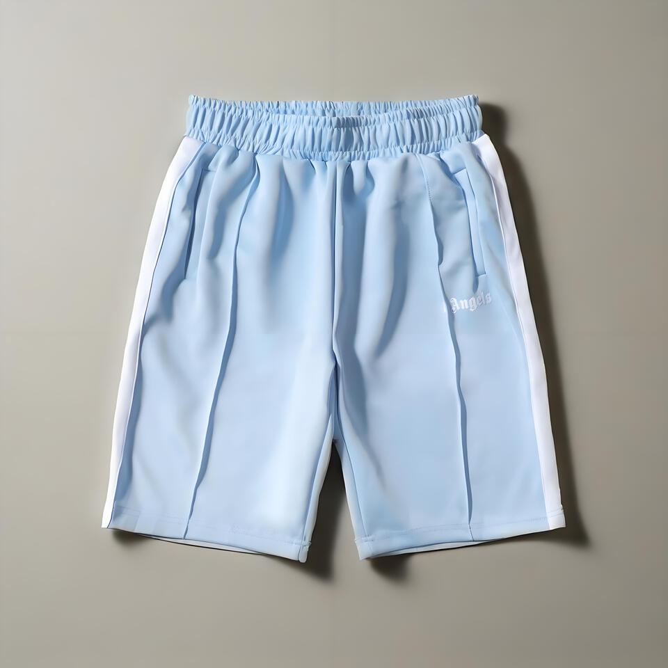 Angels Casual Light Blue Shorts Breathable Comfortable Classic Style
