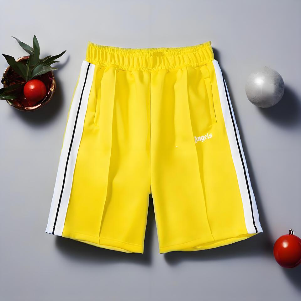 Angels Yellow Breathable Loose Trendy Shorts