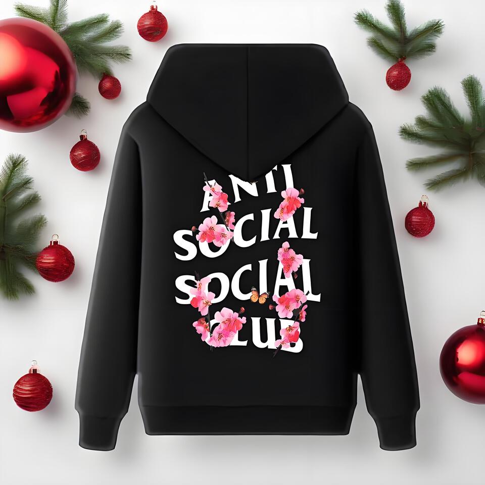 Anti Social Social Club Black Hooded Sweatshirt
