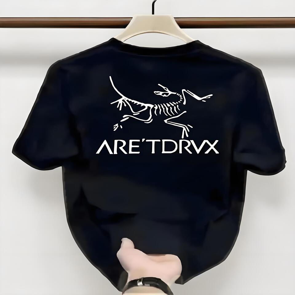 Are'Tdrvx Black Cotton Oversized T-Shirt Unisex Streetwear