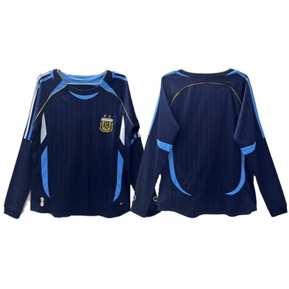 Argentina Long Sleeve Blue Jersey - Official Football Shirt, Men's Sports Jersey