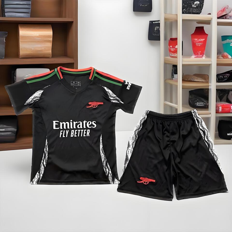 Arsenal Black Breathable Streetwear Tracksuit