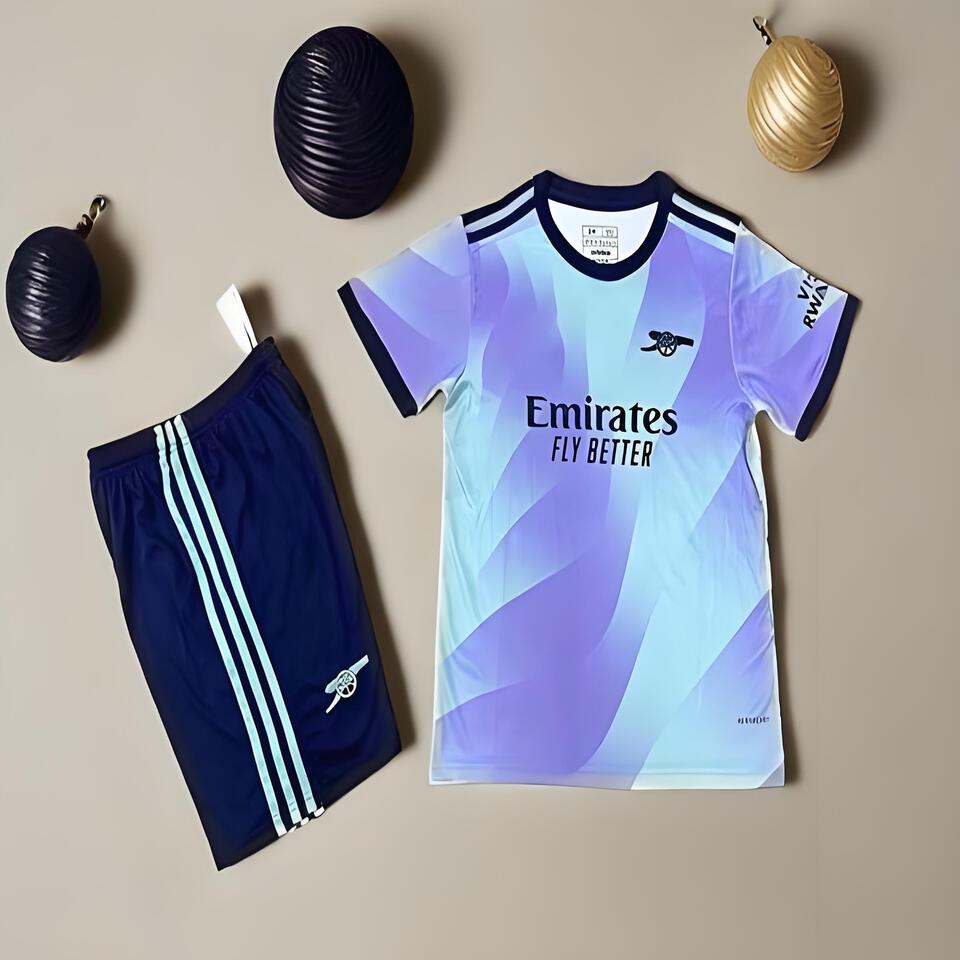 Arsenal FC Purple Gradient Breathable Football Jersey