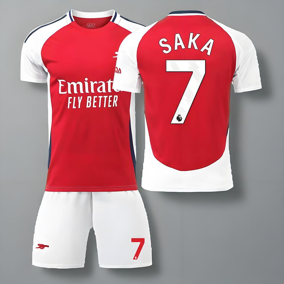 Arsenal Saka 7 Home & Away Football Jersey – Official 2023/24 Shirt