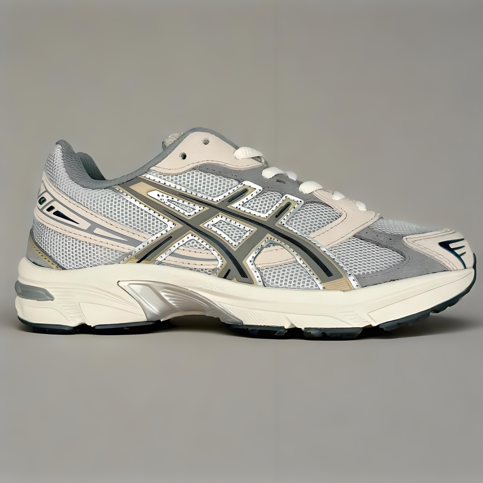 ASICS GEL-1130 Vintage Sneakers Grey Beige Retro Running Shoes Cushioning