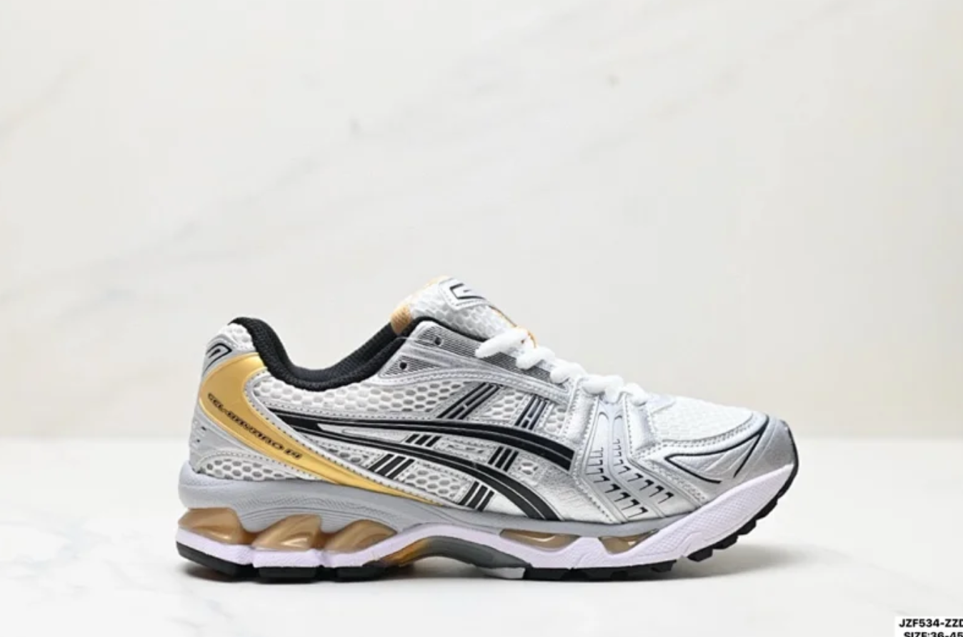 ASICS GEL-KAYANO Platinum Black Cushion Support Breathable Running Shoes