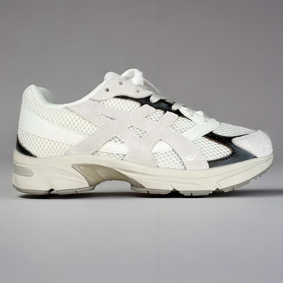 ASICS Retro Running Shoes, Mesh Suede Sneakers for Men and Women