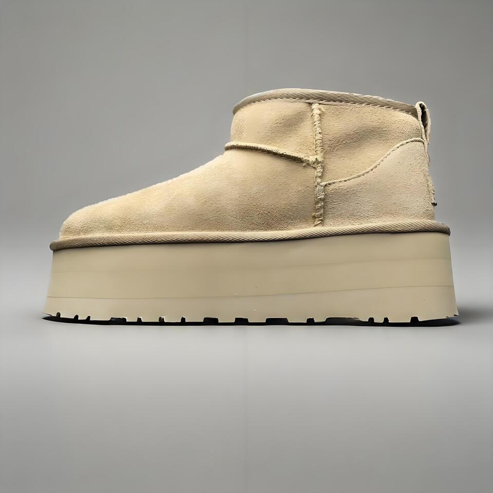 ASICS Suede Platform Boots: Warm Non-Slip Winter Shoes