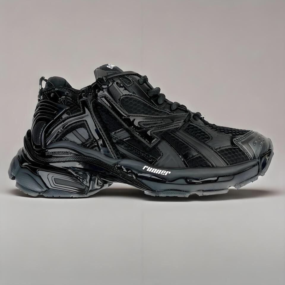 Balenciaga Runner Black Chunky Sneakers Men Women