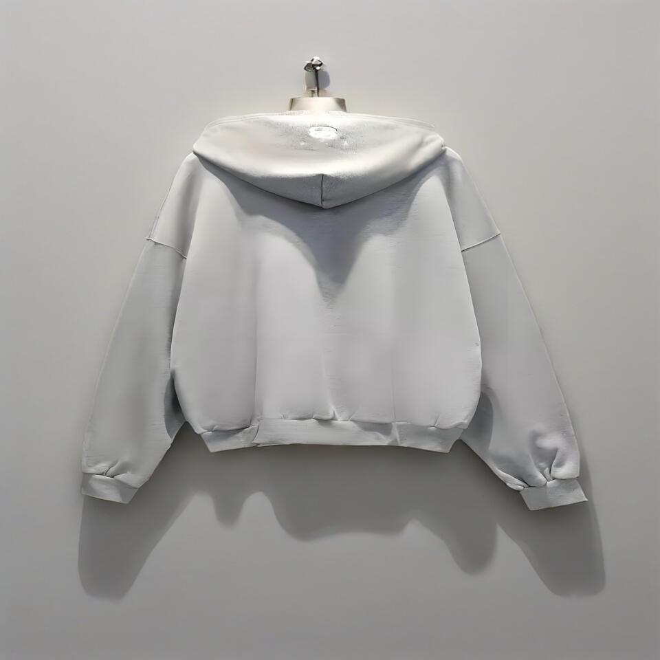 Bape Light Grey Cotton Hoodie Unisex Streetwear Casual