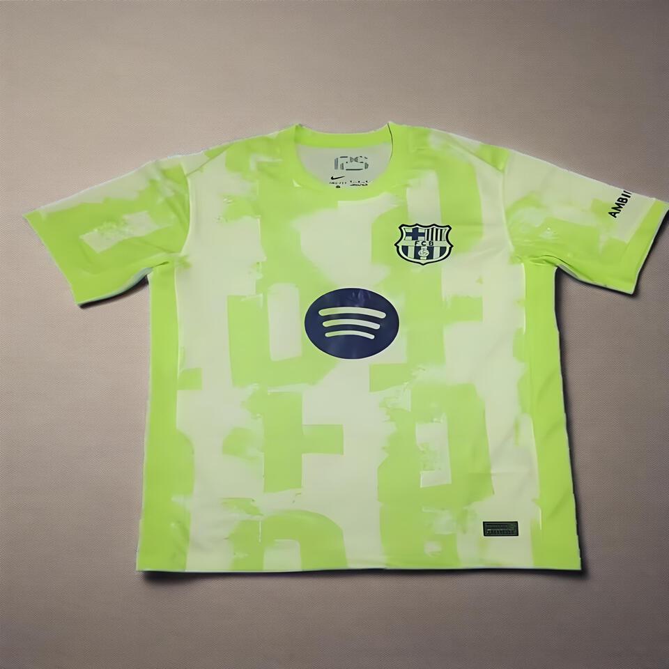 Barcelona Fluorescent Green Breathable Comfort T-Shirt | Lightweight Quick-Dry Classic Fit