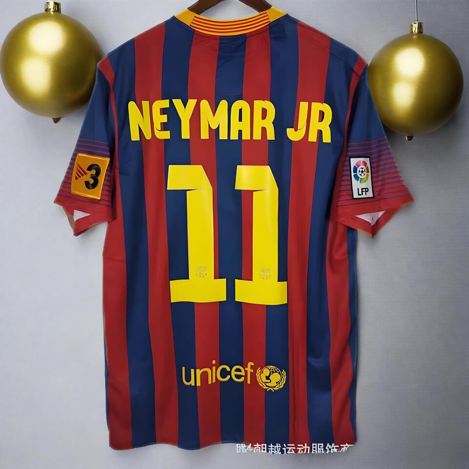 Barcelona Neymar Home Jersey: Breathable & Comfortable Stripe Football Shirt