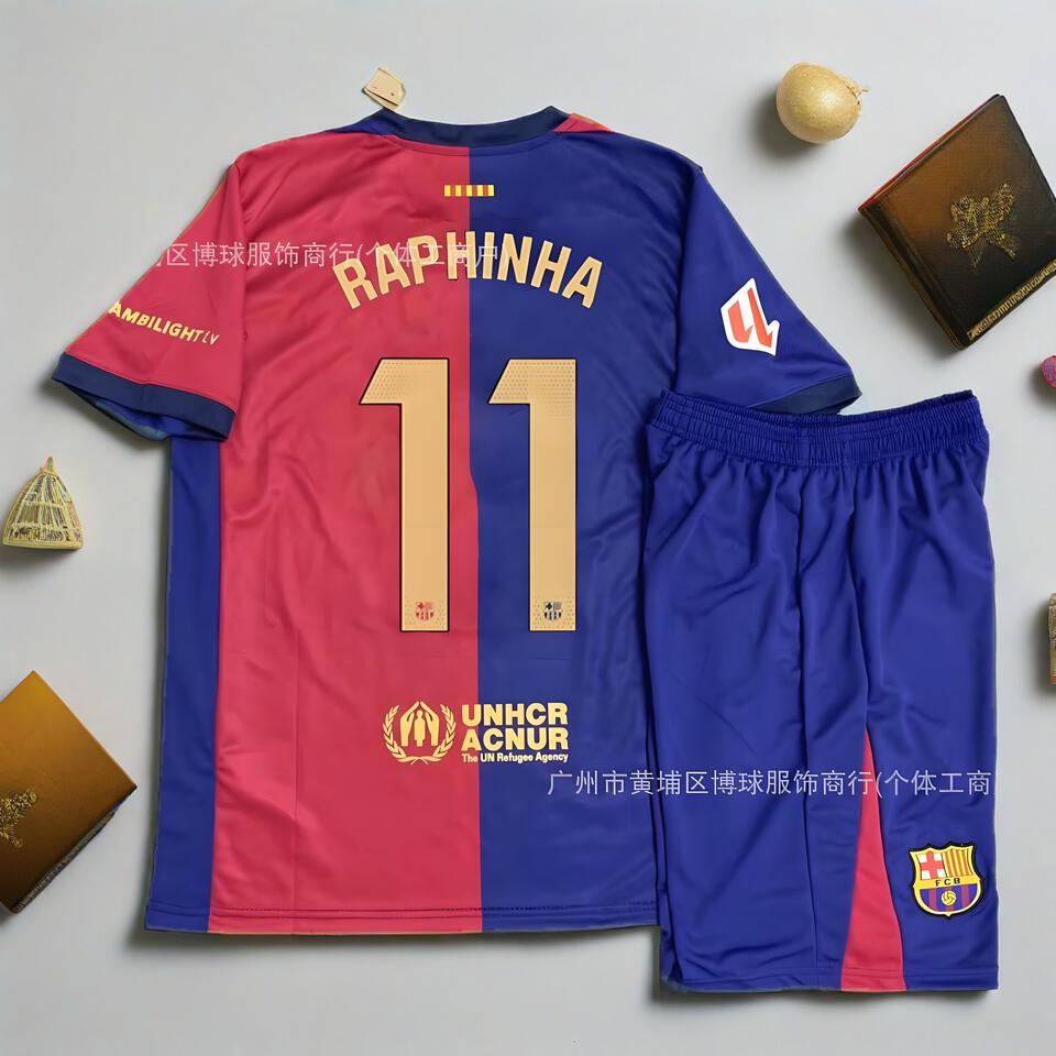 Barcelona Raphinha 11 Red Blue Men's Football Jersey