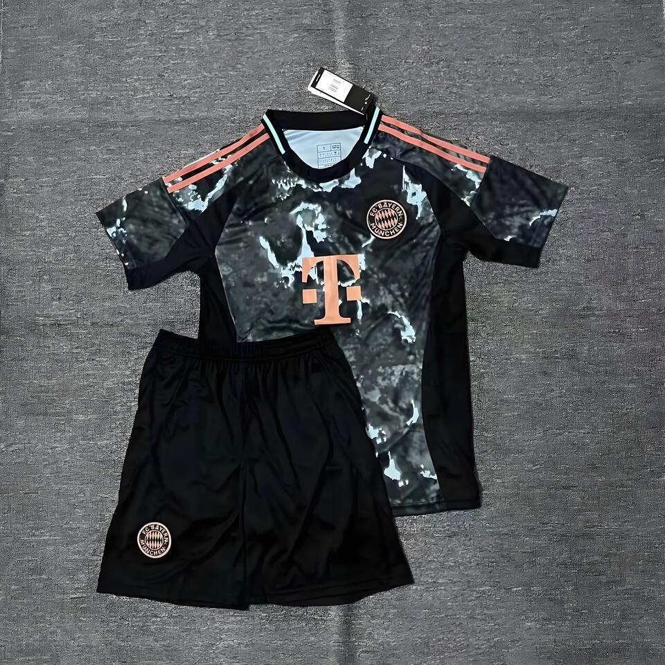 Bayern 24/25 Black Away Football Jersey - Quick-Dry