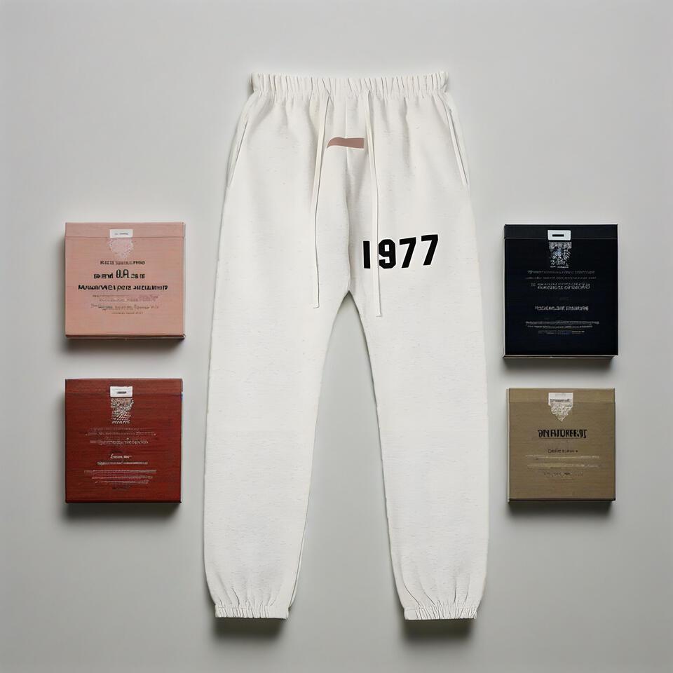 Beige Cotton Joggers Unisex Streetwear Essential