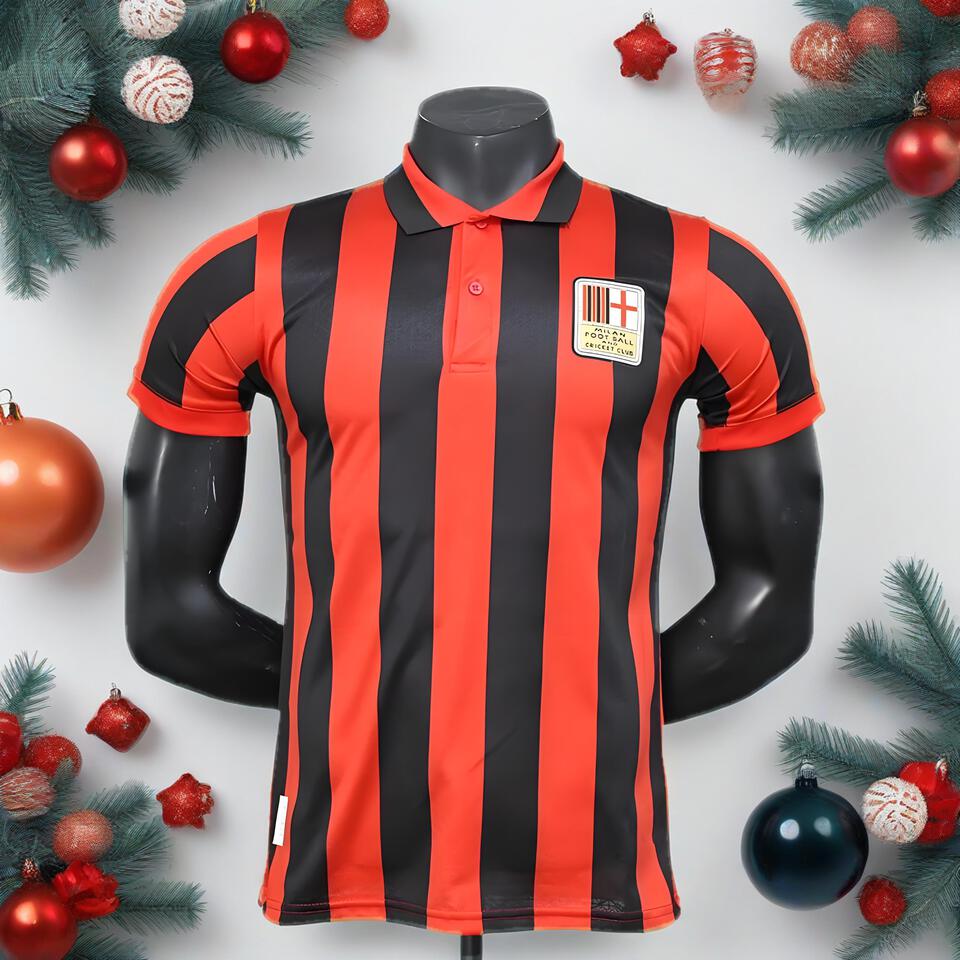 Black Red Stripe Polo Shirt Men's Breathable Sports Tee for Streetwear