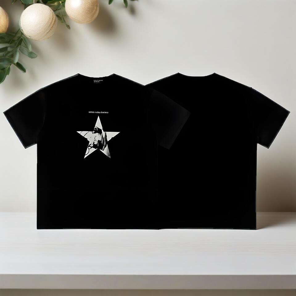 Black Short Sleeve T-Shirt Cotton Breathable Unisex Streetwear