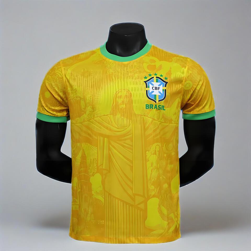 Brazil 2024 Copa Quick-Dry Soccer Jersey – Lightweight & Moisture-Wicking