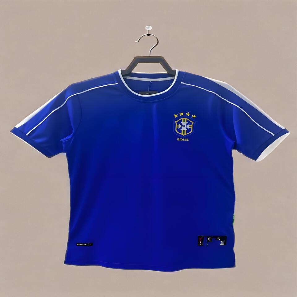 Brazil National Team Blue White Breathable Sports T-Shirt