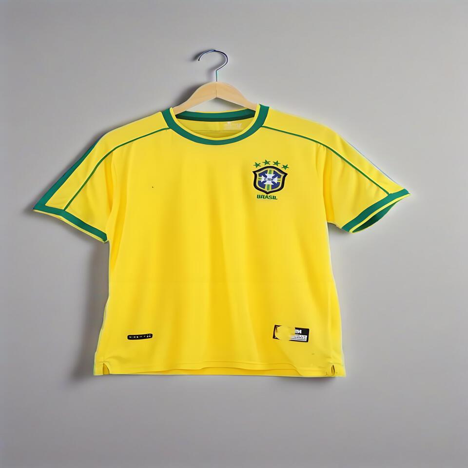Brazilian Collection Yellow Green Cotton Breathable T-Shirt for Men and Women
