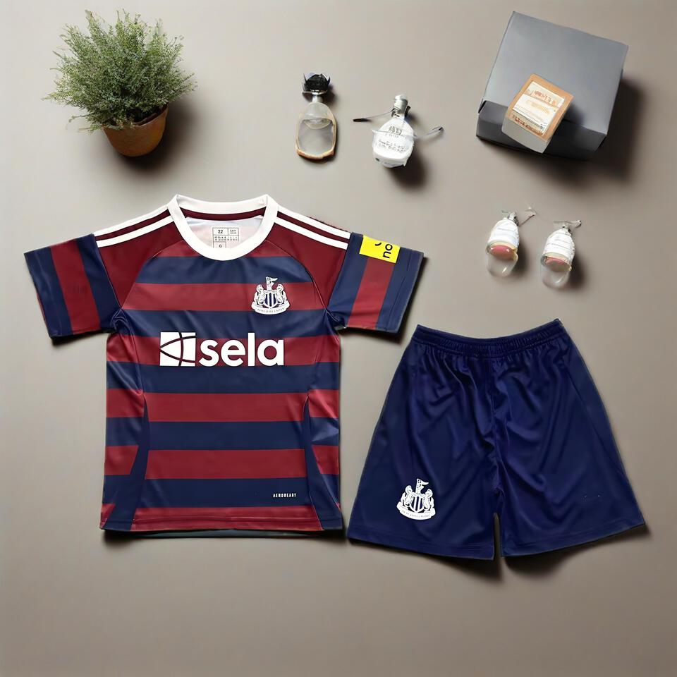 Breathable Red Blue Striped Men's Women's Sports Set