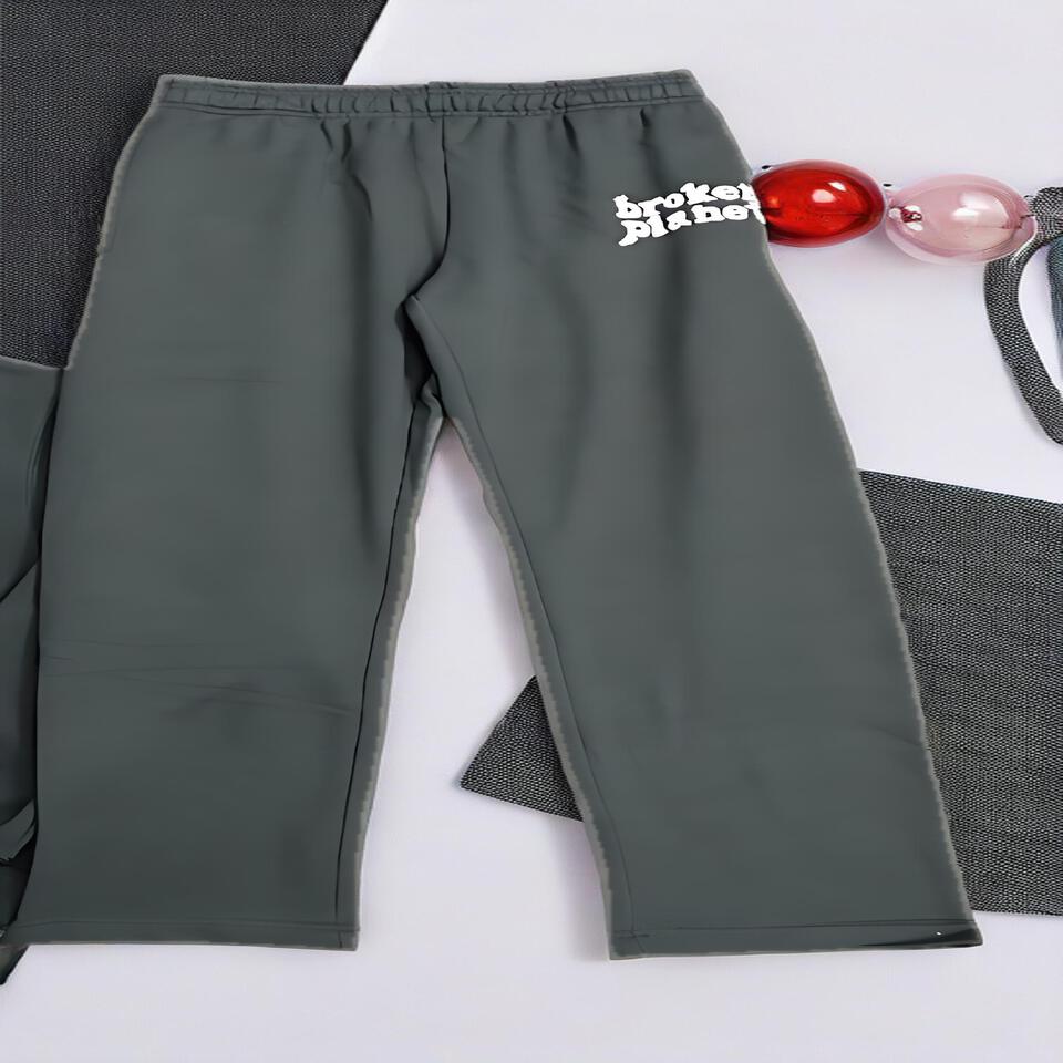 Broken Planet Black Cotton Casual Pants Streetwear