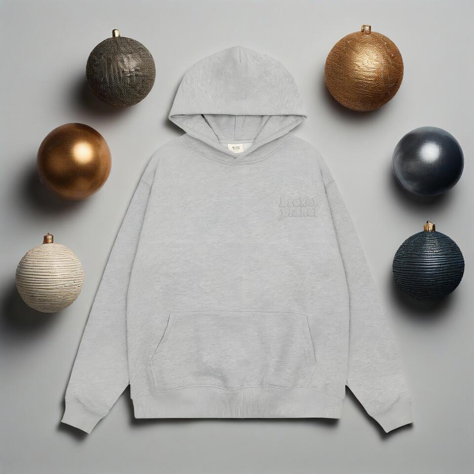 Broken Planet Grey Hoodie Unisex Cotton Streetwear