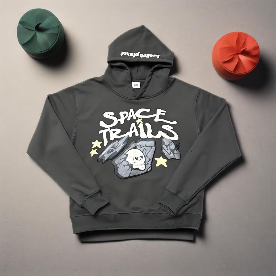 Broken Planet Hoodie Space Print Unisex Streetwear