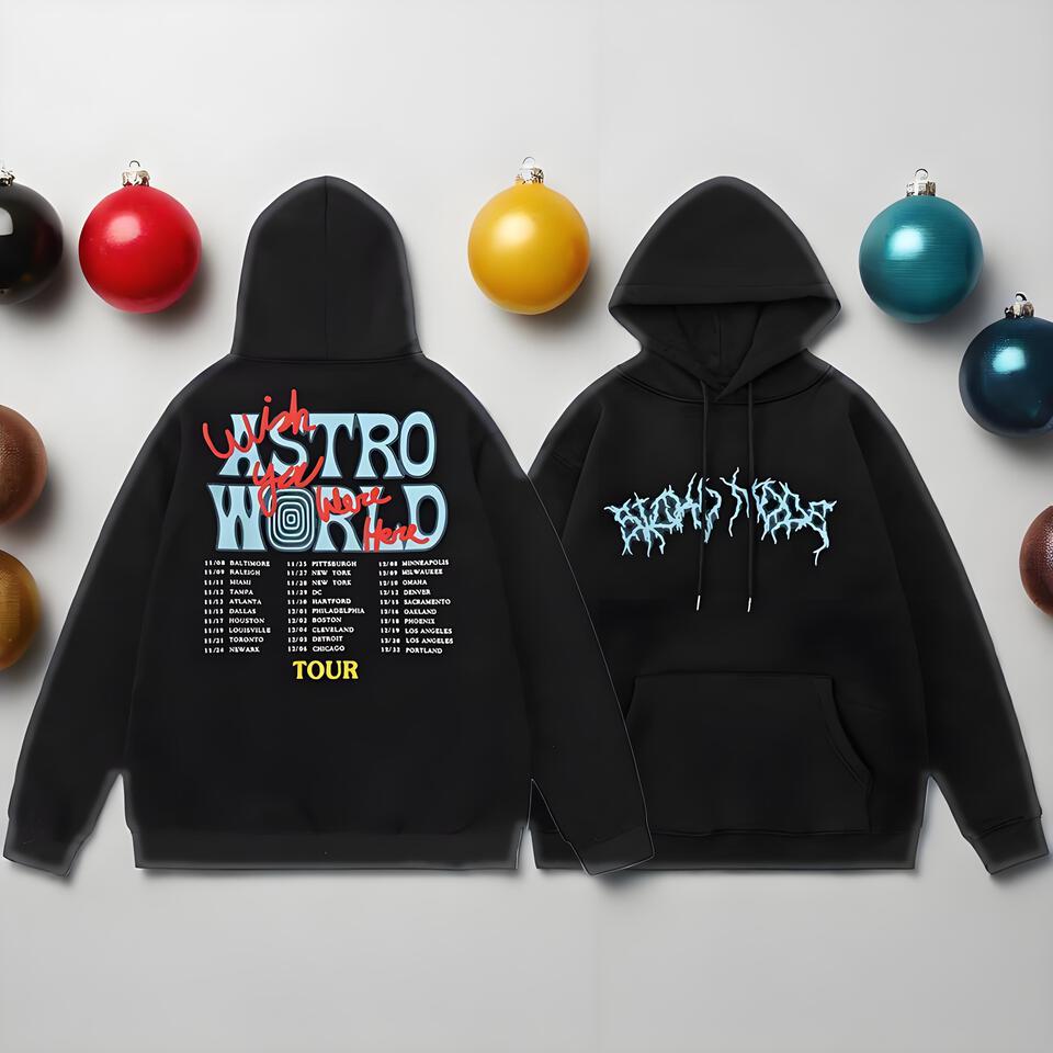Cactus Jack Astroworld Hoodie Unisex Hip Hop Streetwear