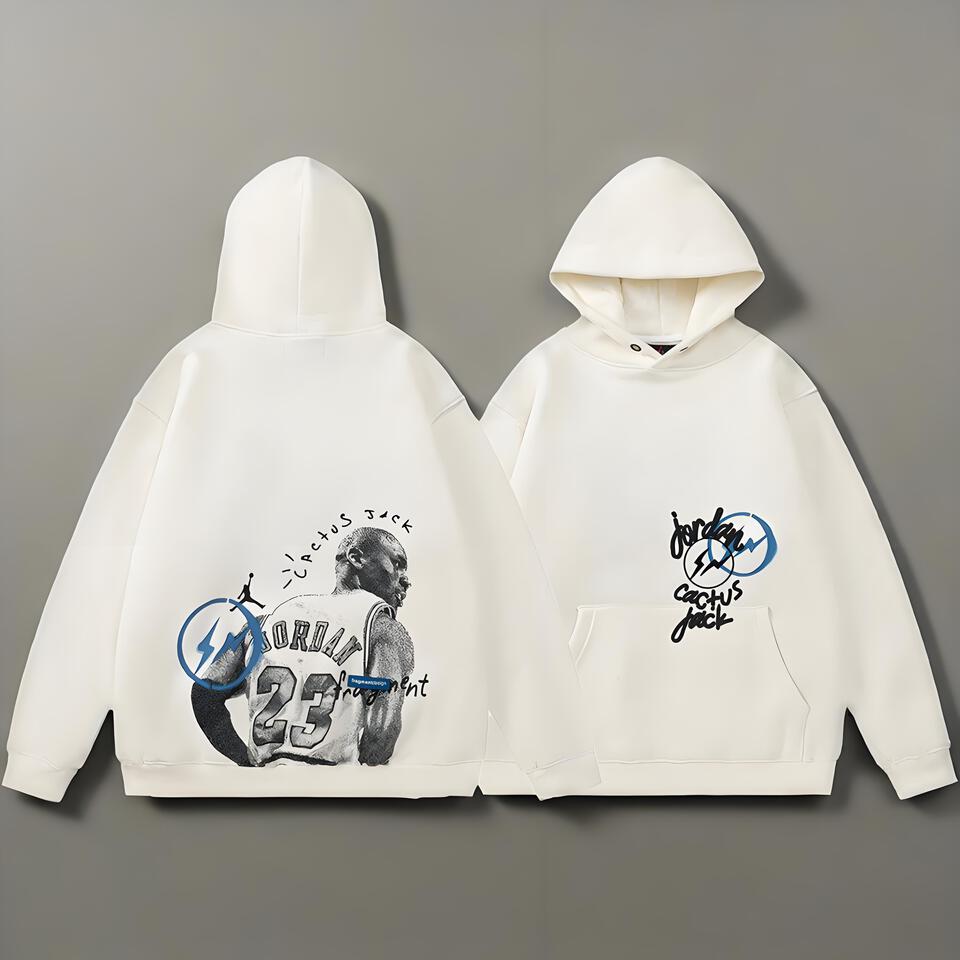 Cactus Jack Hooded Sweatshirt In Cream