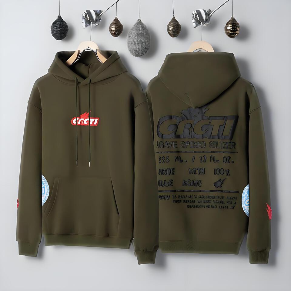 Cactus Jack Hooded Sweatshirt Unisex Streetwear Green