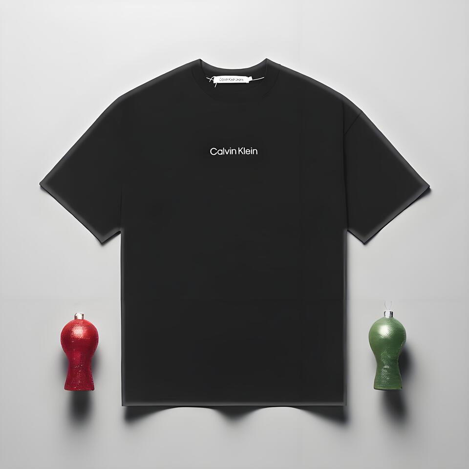 Calvin Klein Black Cotton Classic Logo T-Shirt