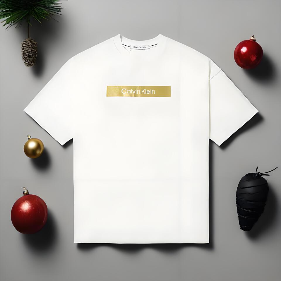 Calvin Klein Unisex White Oversized Cotton T-Shirt