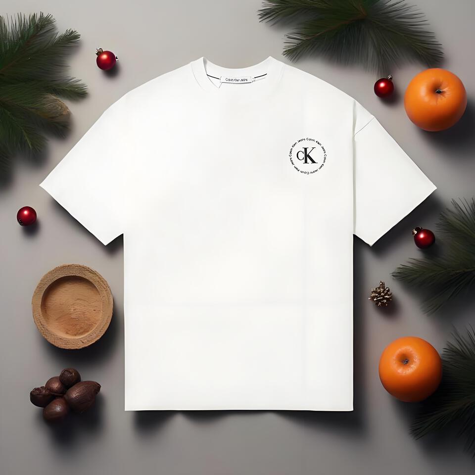 Calvin Klein White Loose Cotton T-Shirt