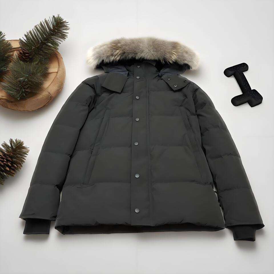 Canada Goose Black Classic Waterproof Down Coat For Men Women